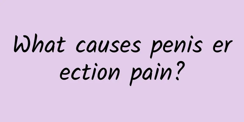 What causes penis erection pain?