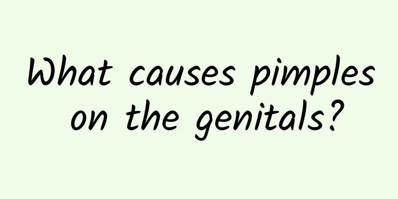 What causes pimples on the genitals?