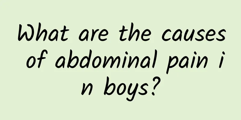 What are the causes of abdominal pain in boys?