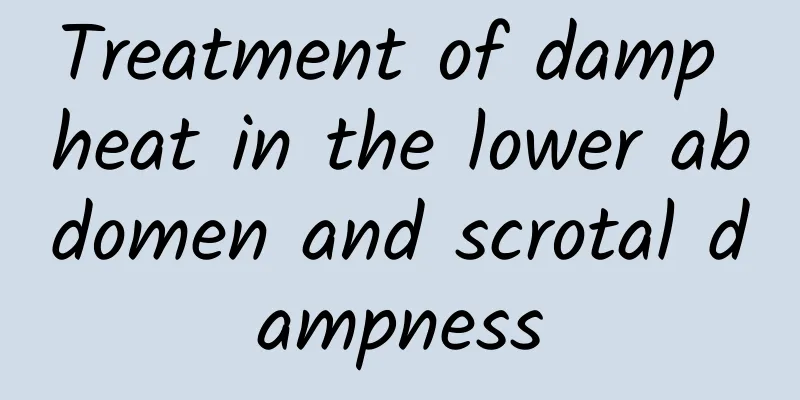 Treatment of damp heat in the lower abdomen and scrotal dampness