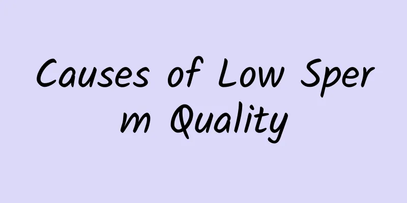 Causes of Low Sperm Quality