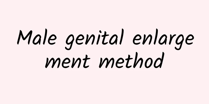 Male genital enlargement method
