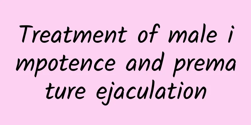 Treatment of male impotence and premature ejaculation