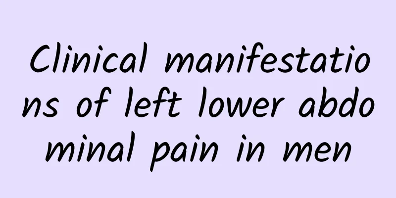 Clinical manifestations of left lower abdominal pain in men