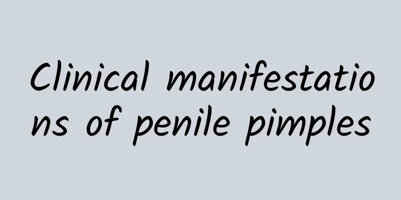 Clinical manifestations of penile pimples