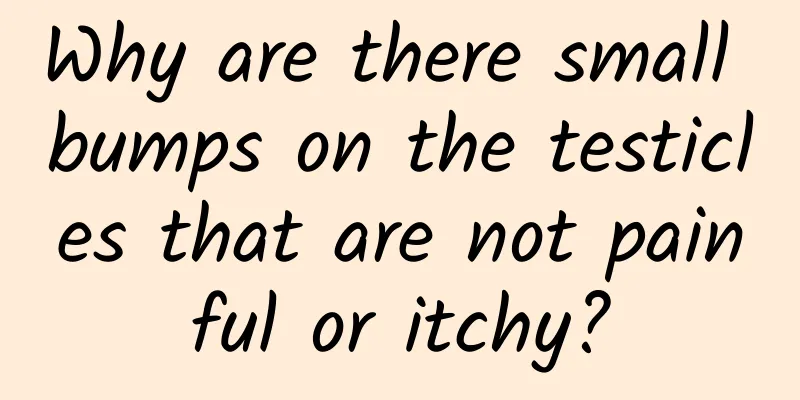 Why are there small bumps on the testicles that are not painful or itchy?
