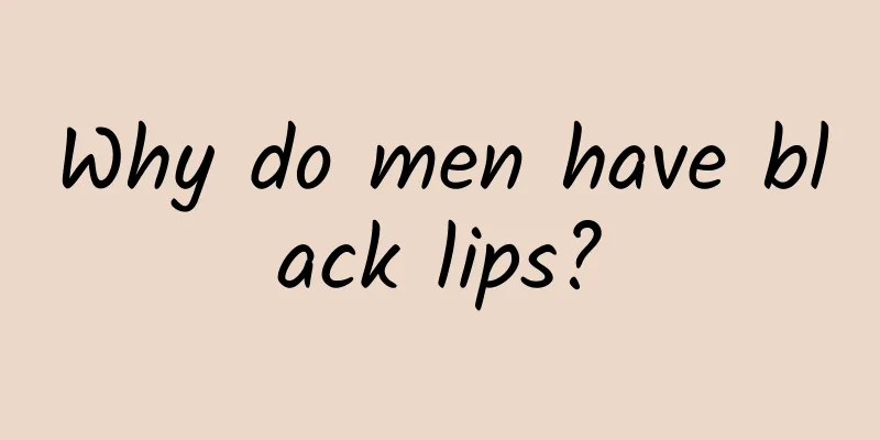 Why do men have black lips?