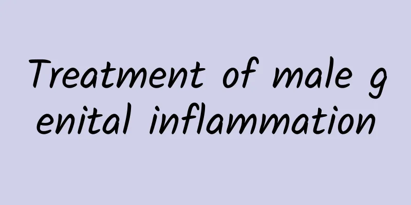 Treatment of male genital inflammation