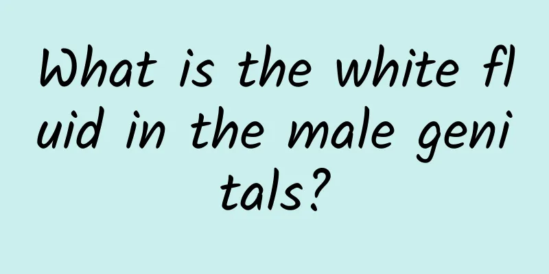 What is the white fluid in the male genitals?