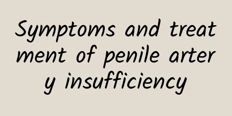 Symptoms and treatment of penile artery insufficiency