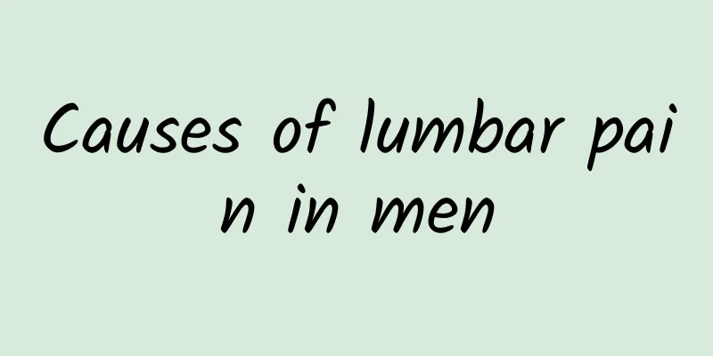 Causes of lumbar pain in men