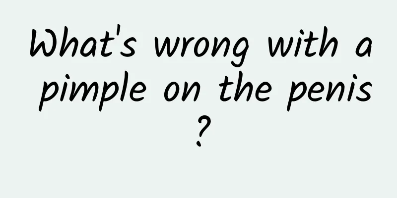 What's wrong with a pimple on the penis?