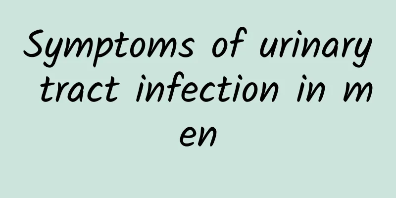 Symptoms of urinary tract infection in men