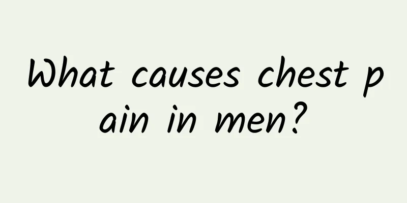 What causes chest pain in men?