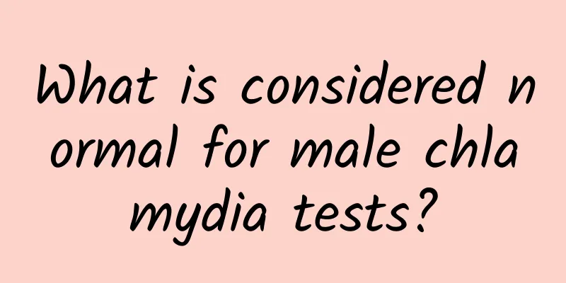 What is considered normal for male chlamydia tests?