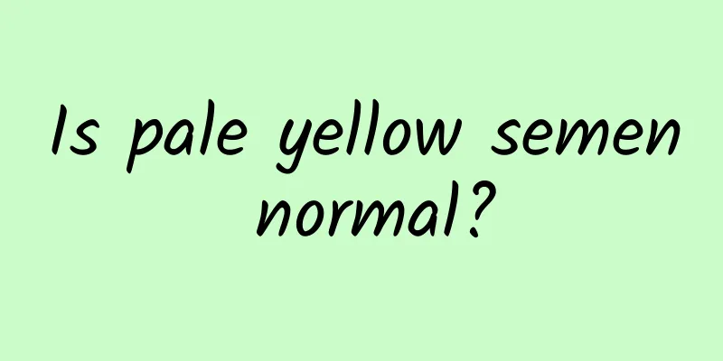 Is pale yellow semen normal?