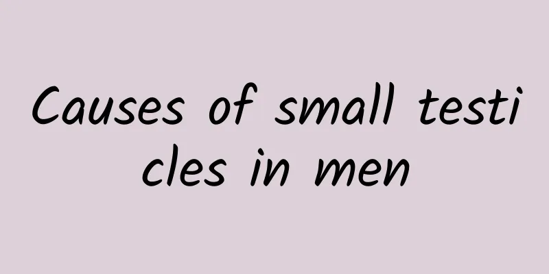 Causes of small testicles in men