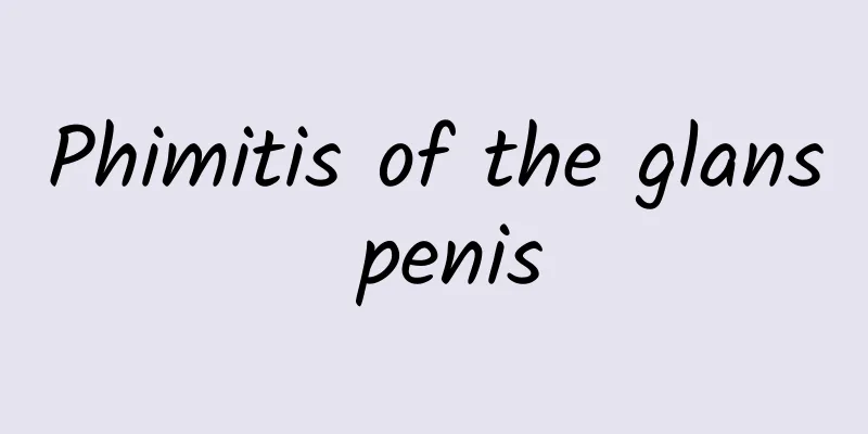 Phimitis of the glans penis