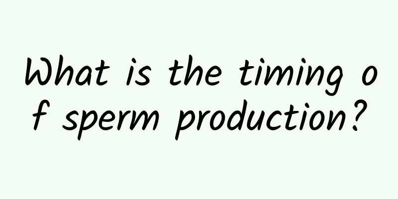 What is the timing of sperm production?