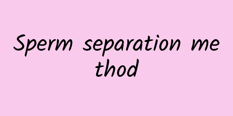 Sperm separation method