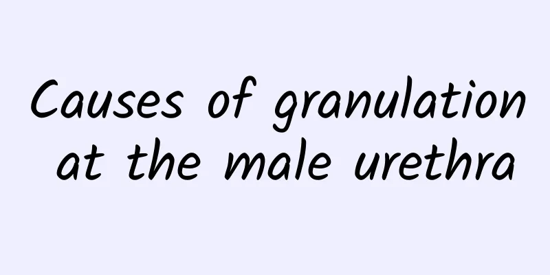 Causes of granulation at the male urethra