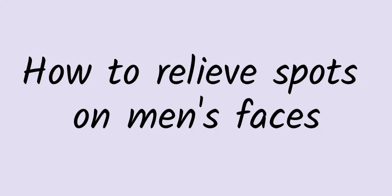 How to relieve spots on men's faces