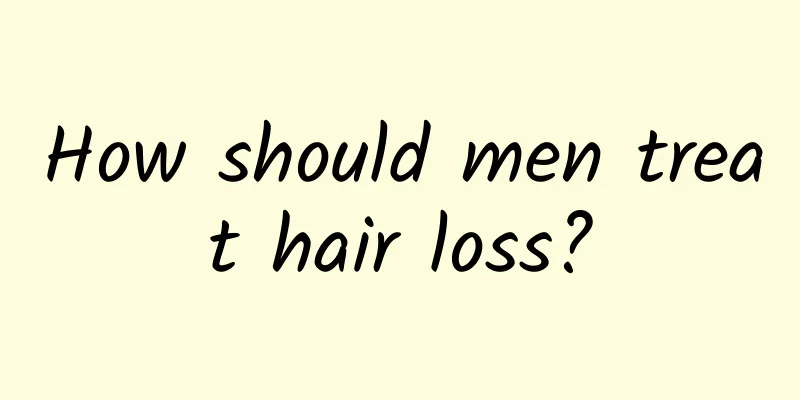 How should men treat hair loss?
