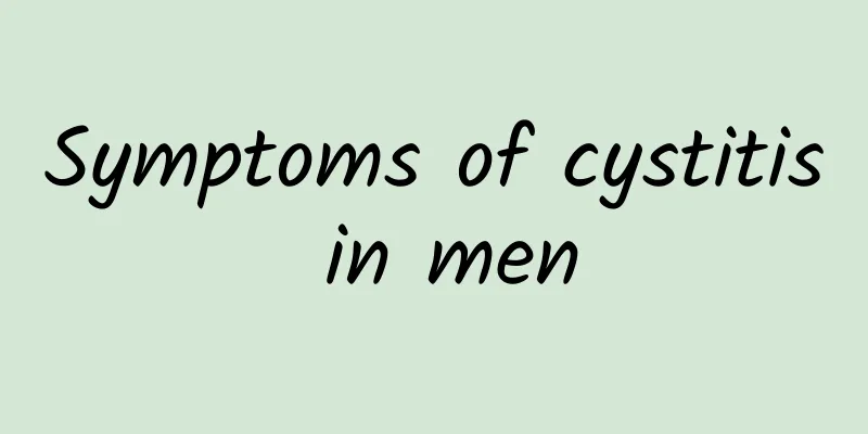 Symptoms of cystitis in men