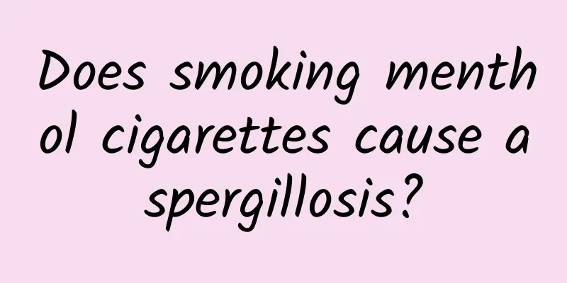 Does smoking menthol cigarettes cause aspergillosis?