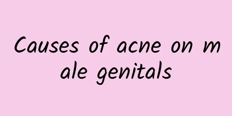 Causes of acne on male genitals