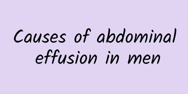 Causes of abdominal effusion in men