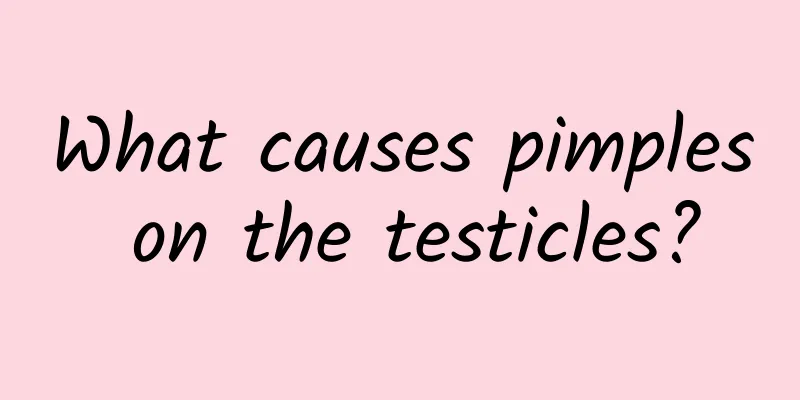 What causes pimples on the testicles?
