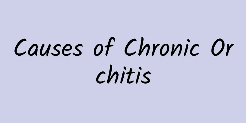 Causes of Chronic Orchitis