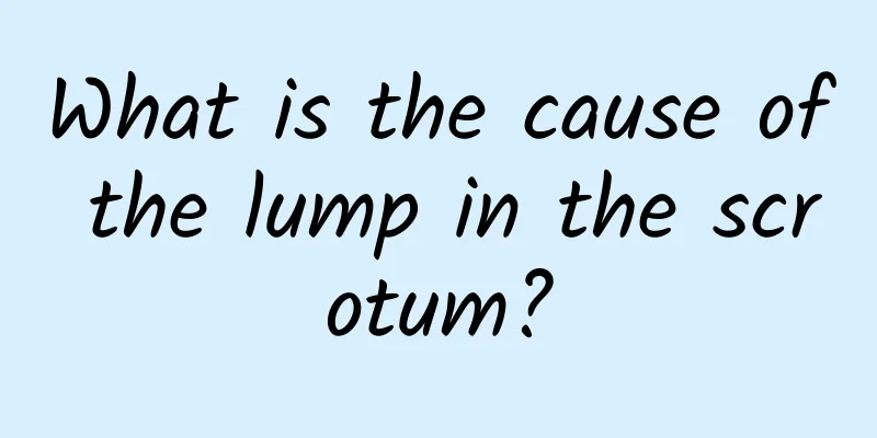 What is the cause of the lump in the scrotum?