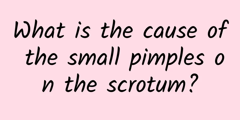What is the cause of the small pimples on the scrotum?
