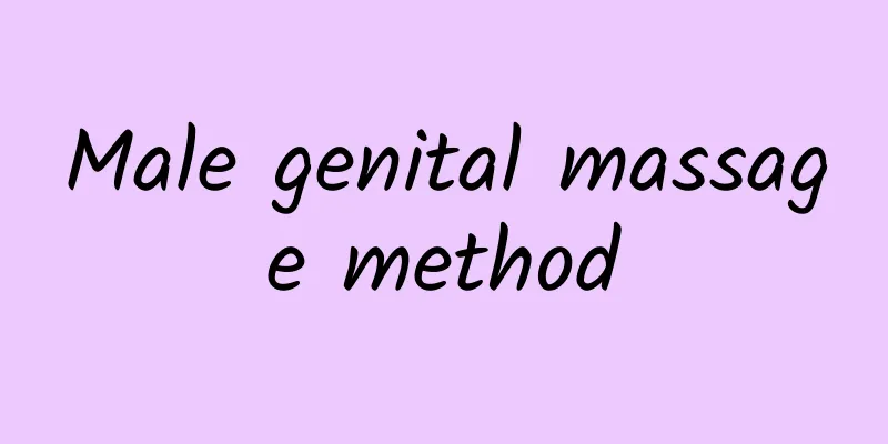 Male genital massage method
