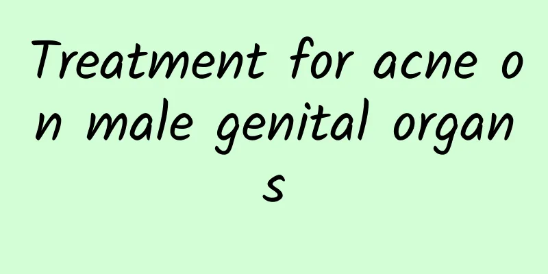 Treatment for acne on male genital organs