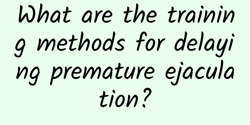 What are the training methods for delaying premature ejaculation?
