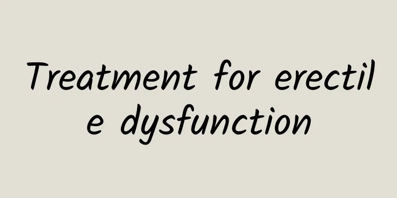 Treatment for erectile dysfunction