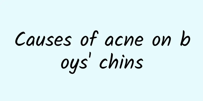 Causes of acne on boys' chins