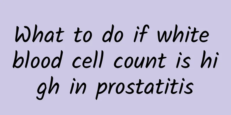 What to do if white blood cell count is high in prostatitis