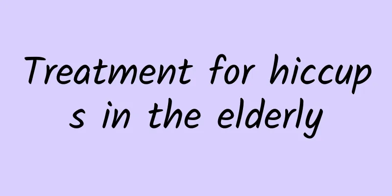 Treatment for hiccups in the elderly