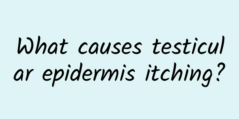 What causes testicular epidermis itching?