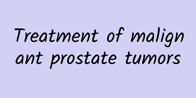 Treatment of malignant prostate tumors