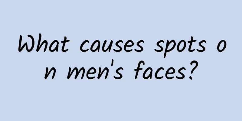 What causes spots on men's faces?