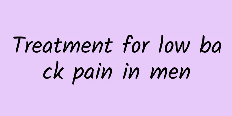 Treatment for low back pain in men