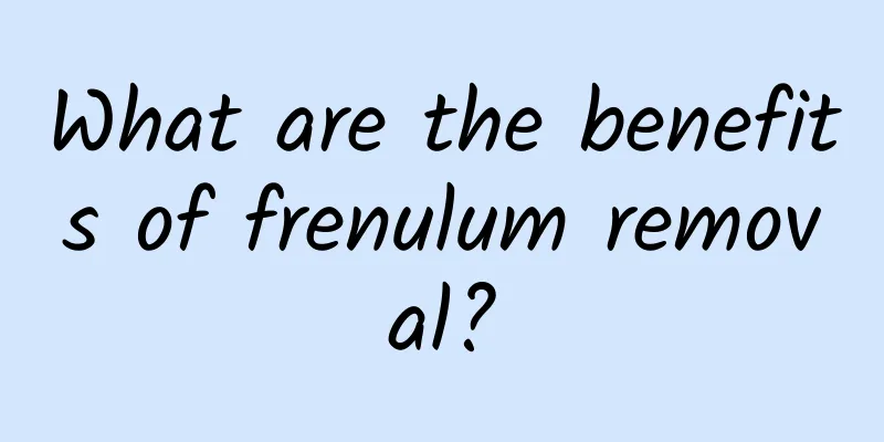 What are the benefits of frenulum removal?