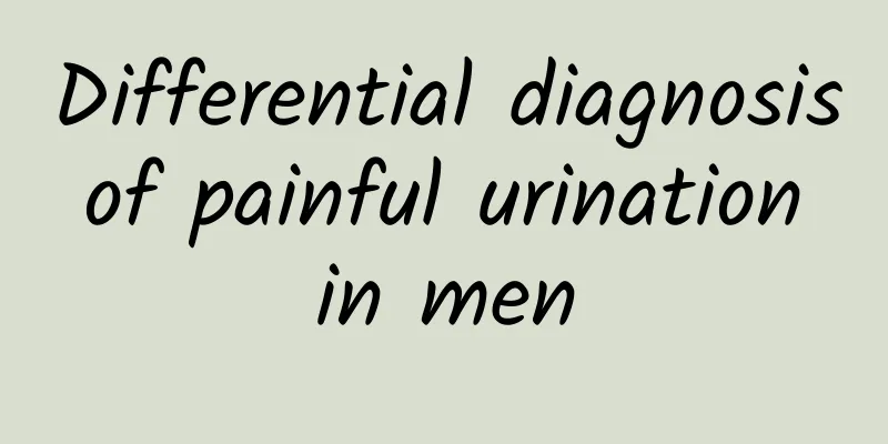 Differential diagnosis of painful urination in men