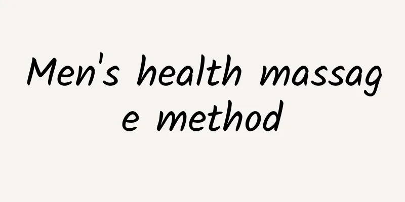 Men's health massage method