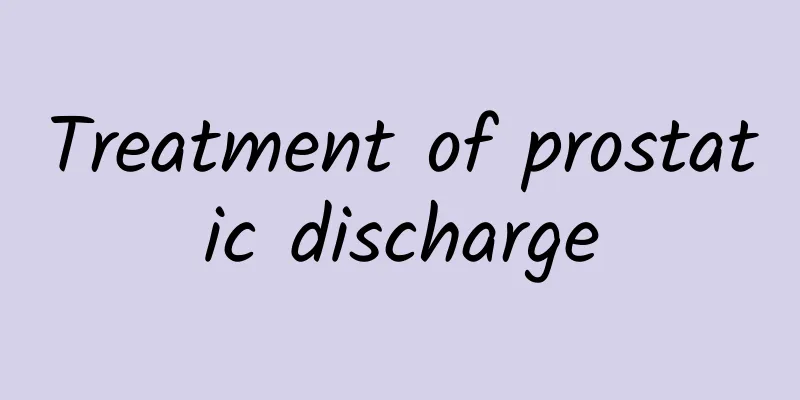 Treatment of prostatic discharge